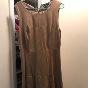 Alfano tan suede dress